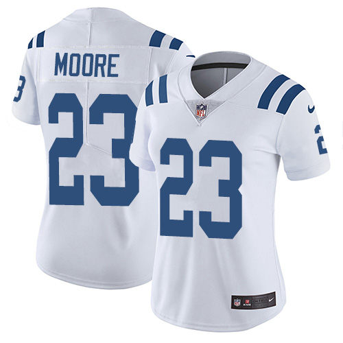Indianapolis Colts #23 Limited Kenny Moore White Nike NFL Road Women Vapor Untouchable jerseys